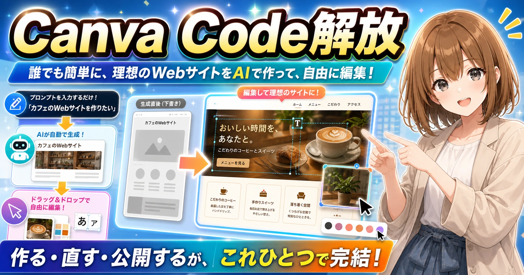 Canvaのニュースをやさしく確認するもこのサムネイル