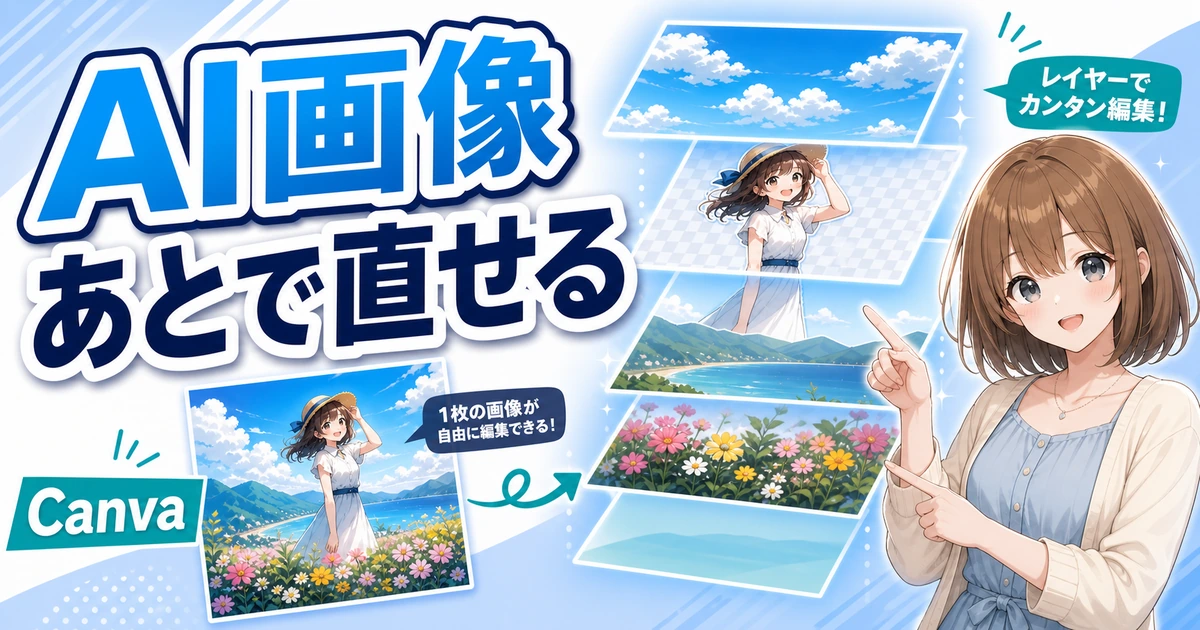 Canva Magic LayersでAI画像を編集しやすくするニュースのアイキャッチ