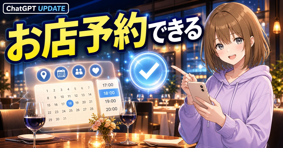 希望の日時に合う飲食店を、スマートフォンと予約カレンダーで案内するもこ