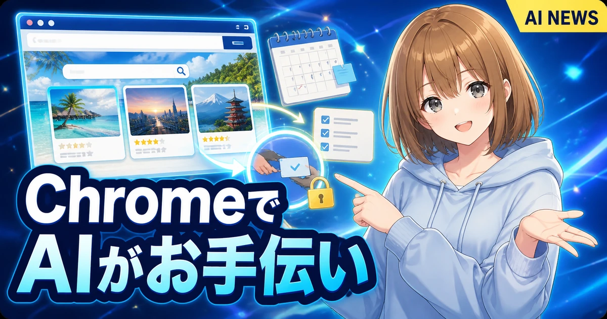 Geminiのニュースをやさしく確認するもこのサムネイル