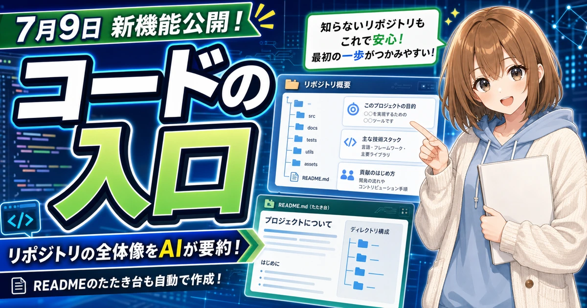 GitHub Copilotのニュースをやさしく確認するもこのサムネイル
