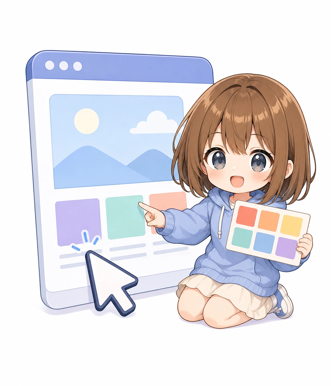 ニュースの補足をするもこ