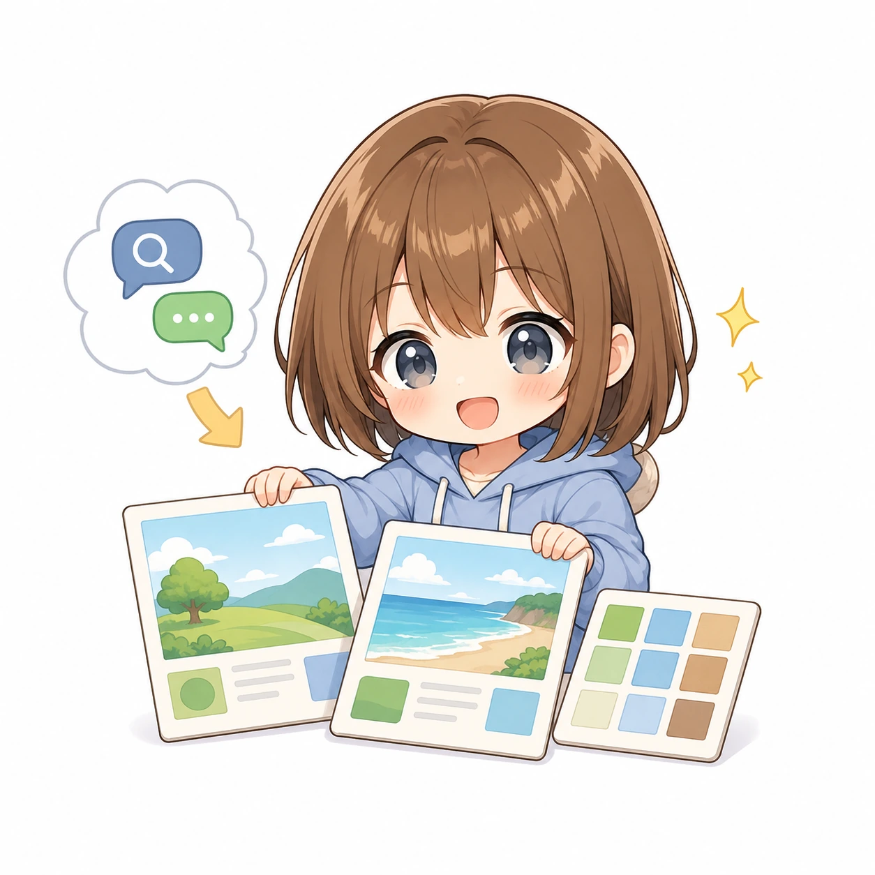 ニュースの補足をするもこ