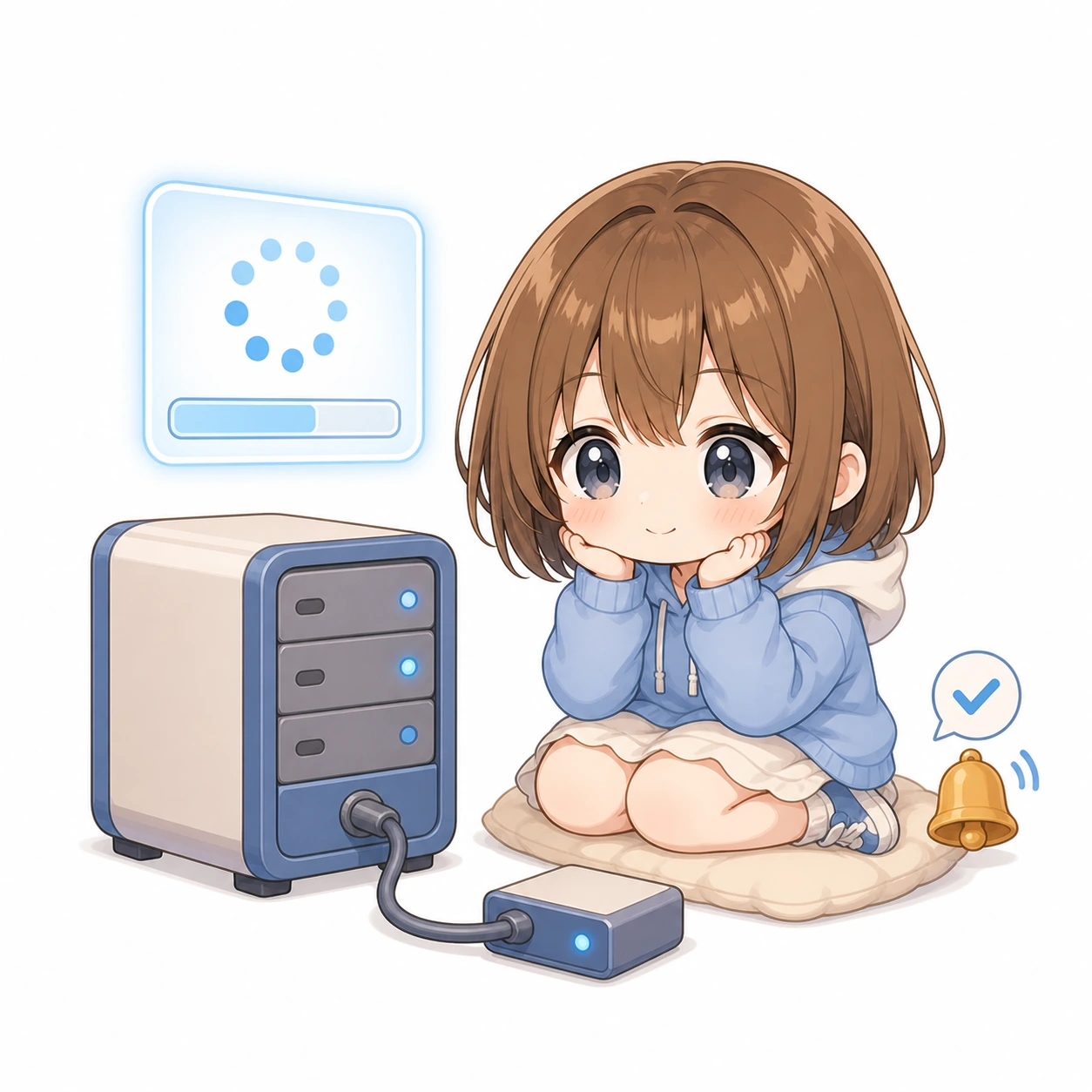 ニュースの補足をするもこ