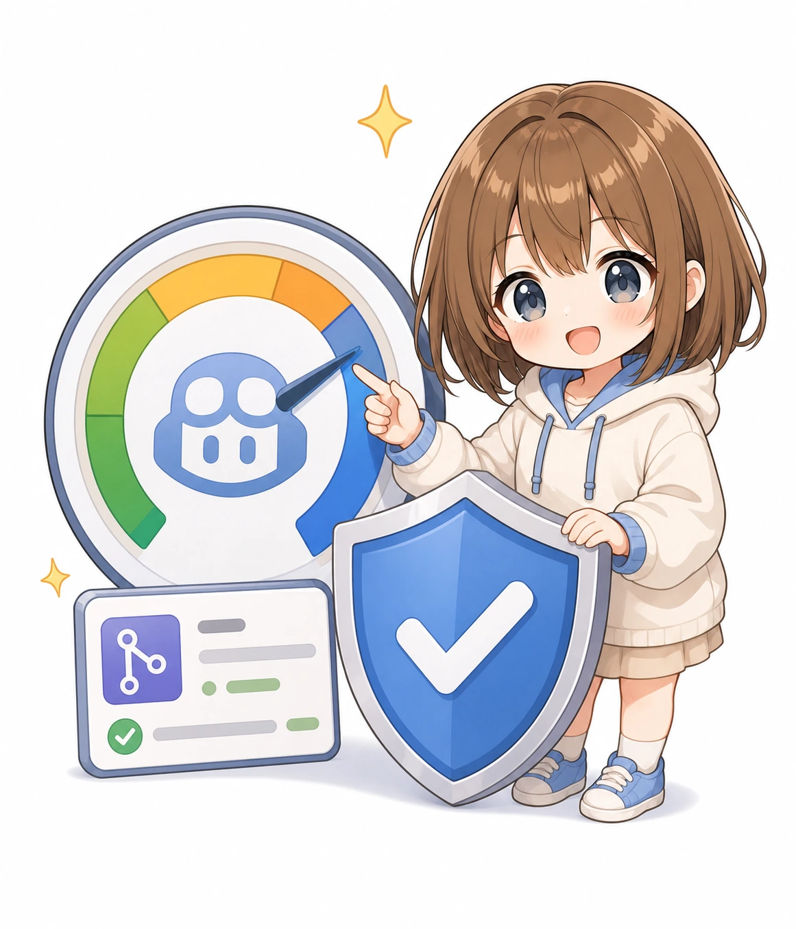 ニュースの補足をするもこ