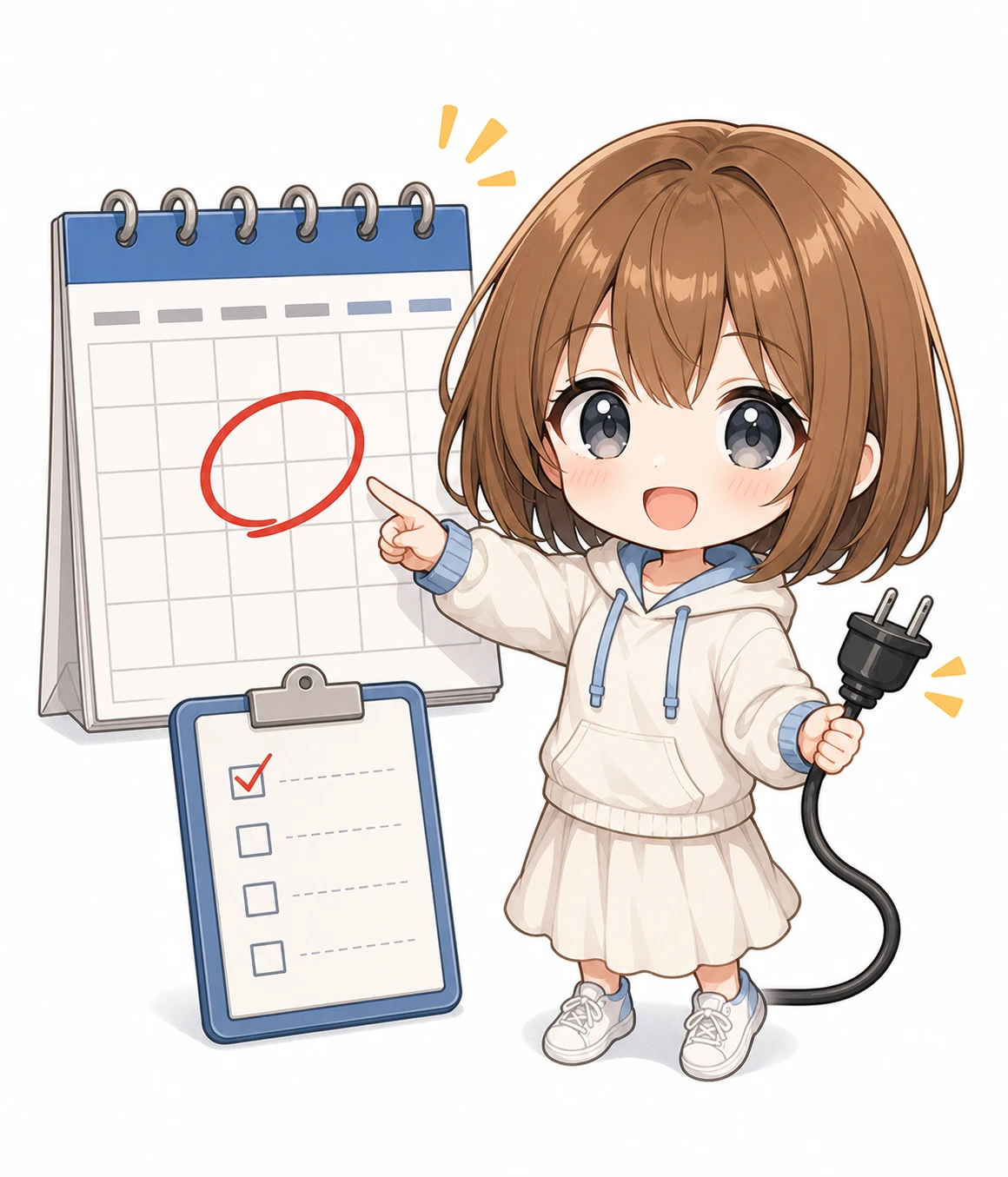 ニュースの補足をするもこ