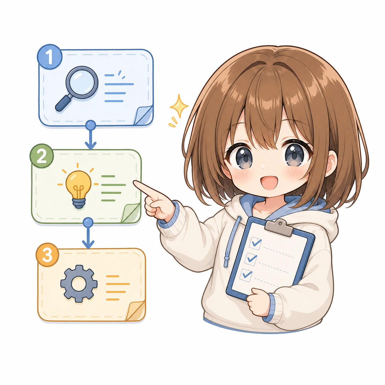 ニュースの補足をするもこ