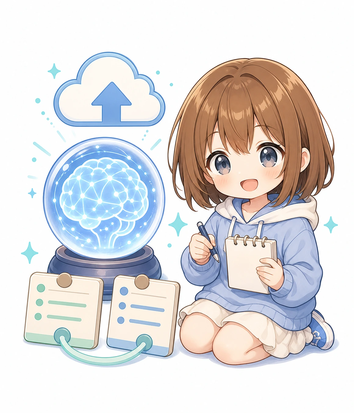 ニュースの補足をするもこ