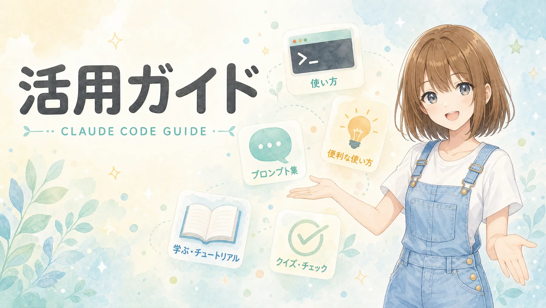 活用ガイドを案内するモコ